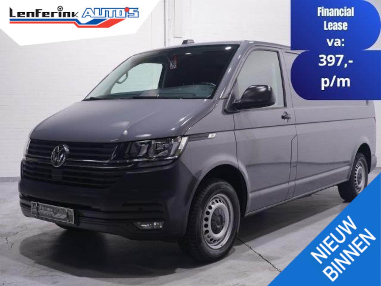 Volkswagen Transporter - 2.0 TDI 150 pk DSG Aut. L2H1 Navi, Camera Achterklep, Laadruimte Pakket, PDC V+A, 3-Zits - AutoWereld.nl