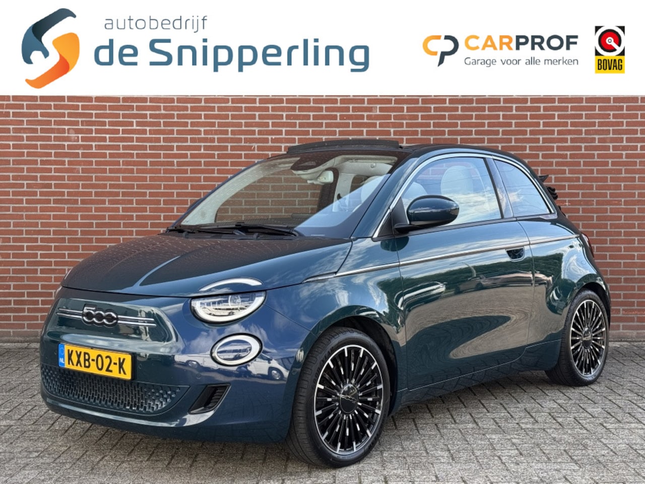 Fiat 500 C - La Prima 42 kWh CABRIO ADAPT-CRUISE CAMERA STOELVW LMV CARPLAY PDC LED - AutoWereld.nl