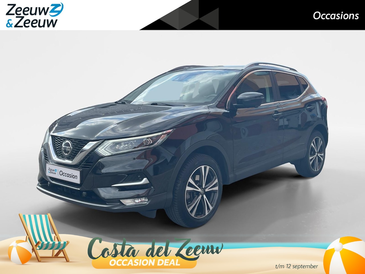 Nissan Qashqai - 1.6 Tekna 1ste eigenaar| Navigatie| Panoramadak| Stoelverwarming| Voorruitverwarming|360 g - AutoWereld.nl