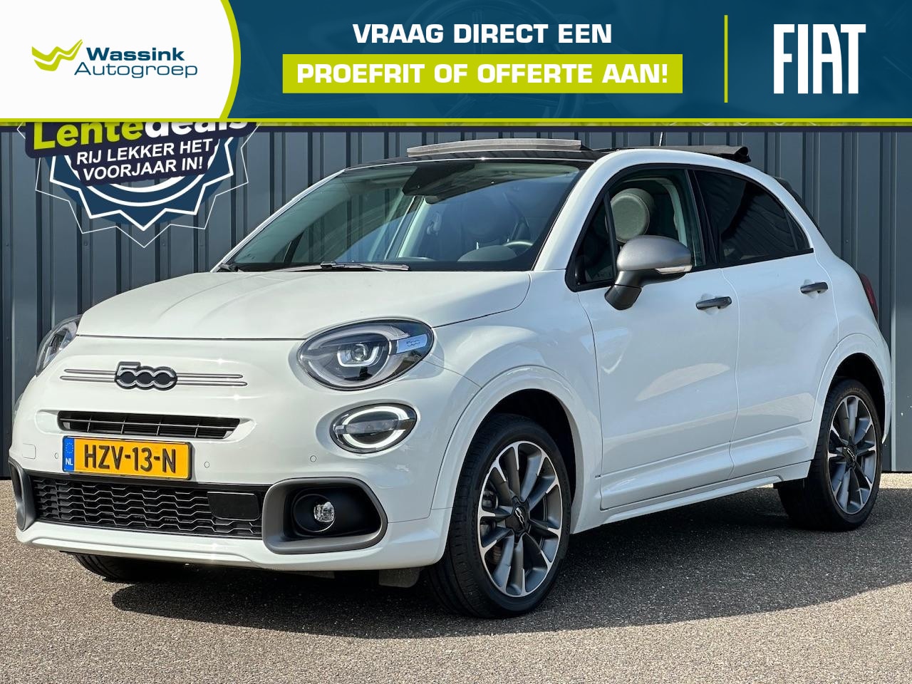 Fiat 500 X - 1.5 Hybrid 130pk DCT Sport Summer Deals | Automaat | Cabrio | Navigatie | Parkeersensoren - AutoWereld.nl