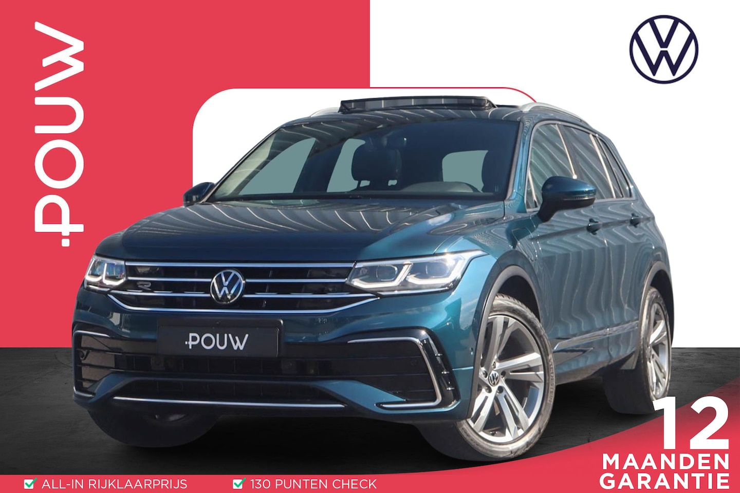Volkswagen Tiguan - 1.4 TSI eHybrid 245pk R-Line Business | Panoramadak | Trekhaak | Rondomzicht Camera - AutoWereld.nl