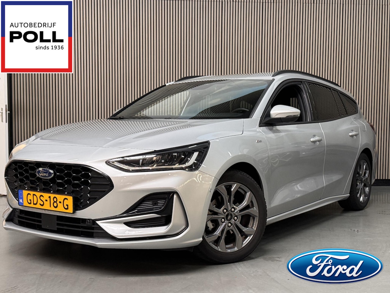 Ford Focus Wagon - 125pk Eco Hybrid ST Line Sync-4 Ad. Cruise Camera Winter Parking Dodehoek pack Wagon - AutoWereld.nl