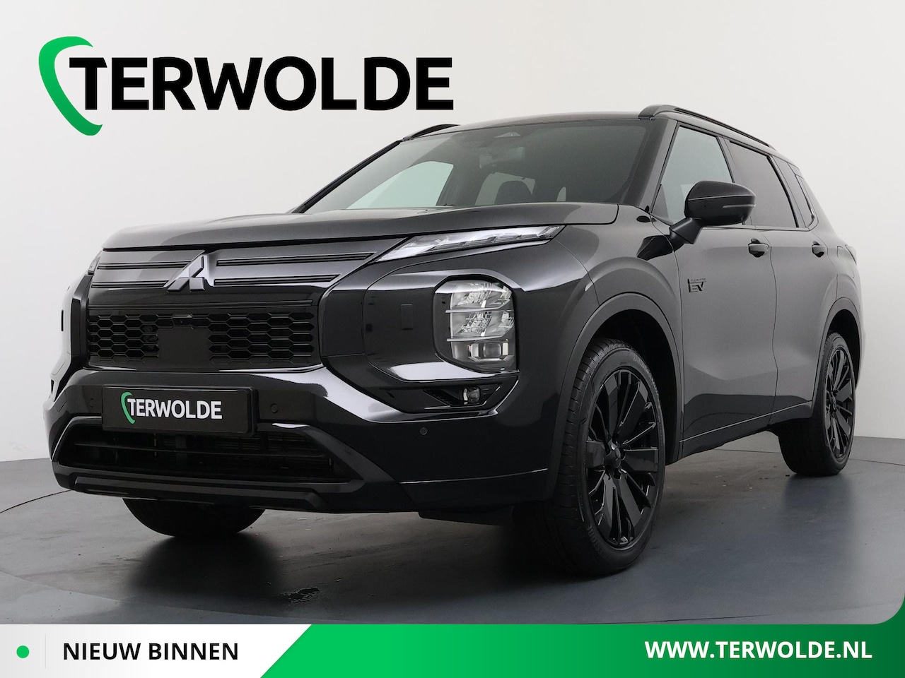 Mitsubishi Outlander - 2.4 PHEV Black Edition Lederen bekleding | MI-Pilot | Elektrische achterklep | Yamaha soun - AutoWereld.nl
