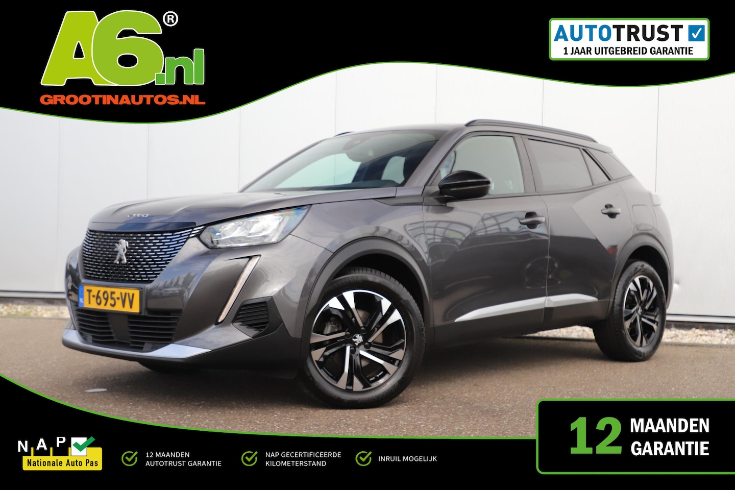 Peugeot 2008 - 1.2 PureTech Allure 102PK Half Leder Navigatie Carplay Android Climate Cruise Control LED - AutoWereld.nl