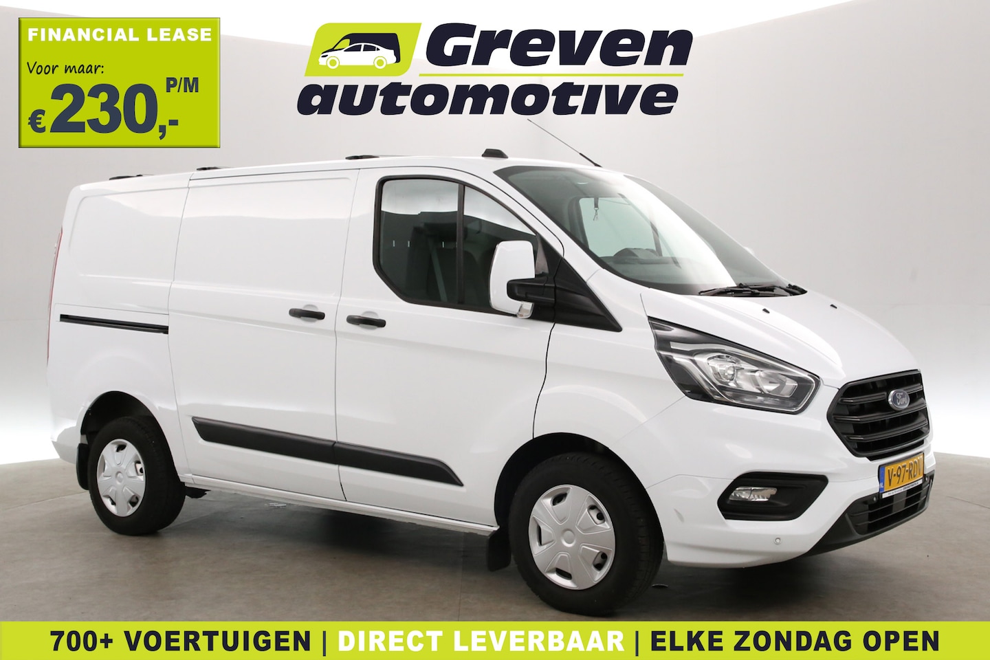 Ford Transit Custom - 2.0 TDCI L1H1 | Airco | Cruise | 3 Zits | Parkeersens. | Trekhaak | Stoelverwarming - AutoWereld.nl