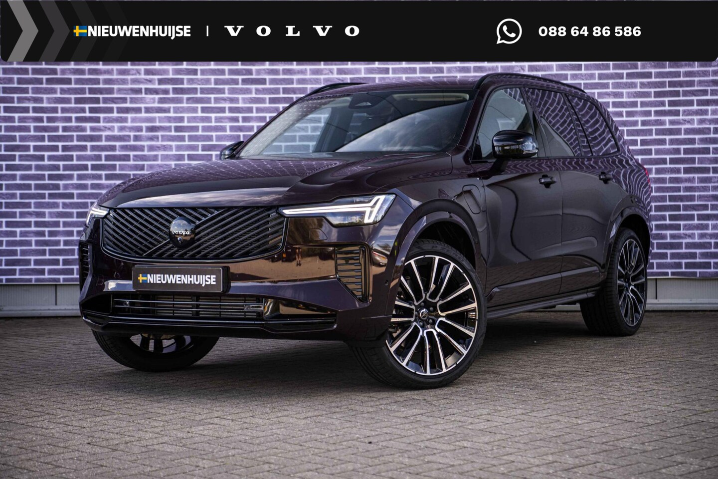 Volvo XC90 - 2.0 T8 Plug-in hybrid AWD Ultra Dark Executive Edition 455 PK | Black Pack | Luchtvering | - AutoWereld.nl