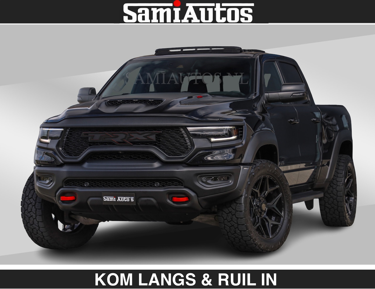 Dodge Ram Pick Up - TRX HELLCAT | 6.2 V8 712PK SUPERCHARGER | RODE STIKSELS | FULLY LOADED | CARBON | CREW CAB - AutoWereld.nl