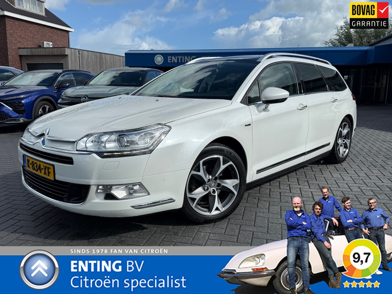Citroën C5 Tourer - 2.0 BlueHDi 150 EXCLUSIVE HIFI PANORAMADAK XENON HYDR VERING - AutoWereld.nl