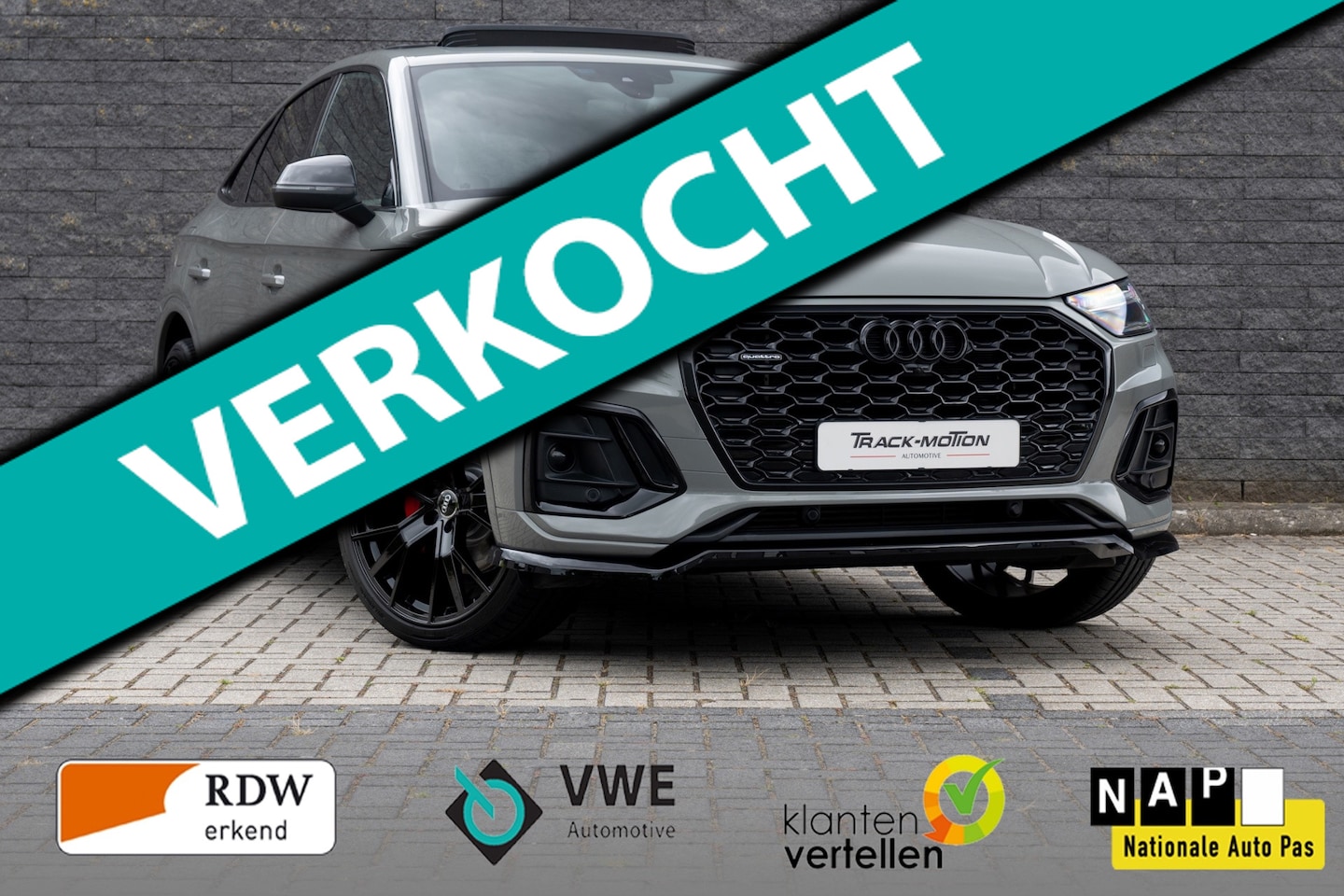Audi Q5 Sportback - 50 TFSI e S edition Quantumgrey PANO - AutoWereld.nl