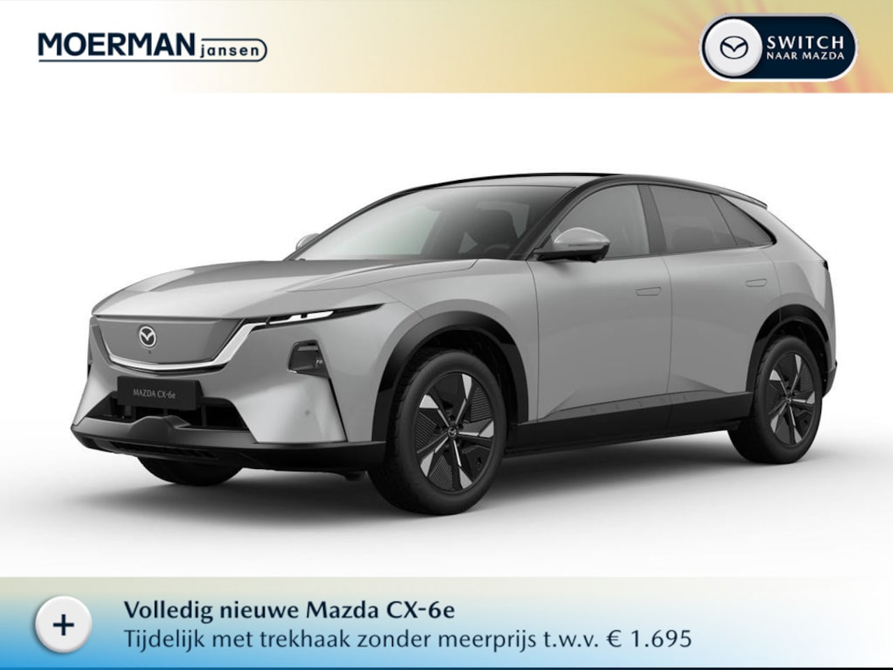 Mazda CX-6e - Takumi Business Edition 78 kWh / Aero Grey / Two-tone Amethyst & wit Maztex interieur / 10 - AutoWereld.nl