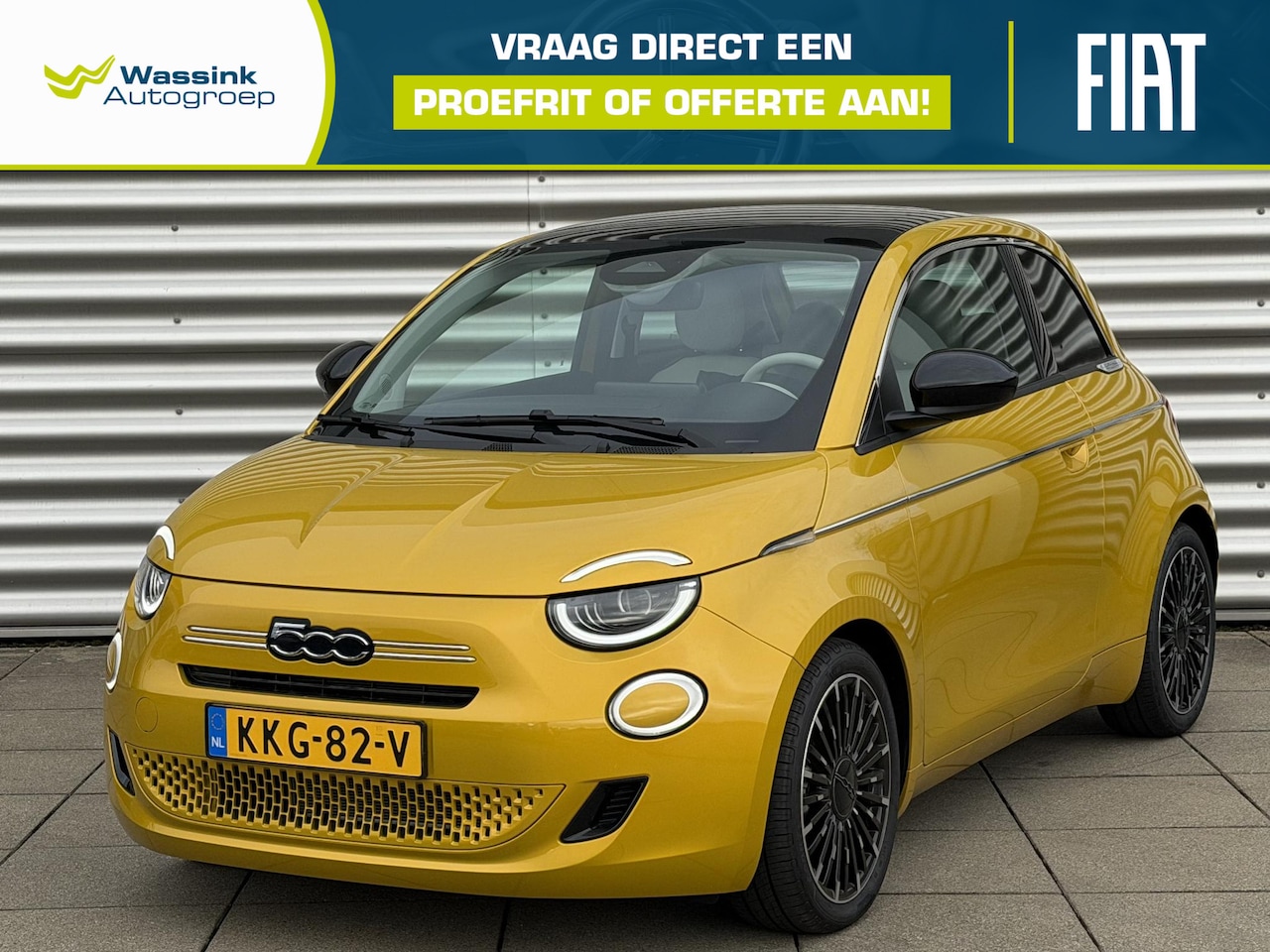 Fiat 500 - 1.0 Hybrid La Prima | Cruise Control | Achteruitrijcamera | Navigatie | Stoelverwarming | - AutoWereld.nl