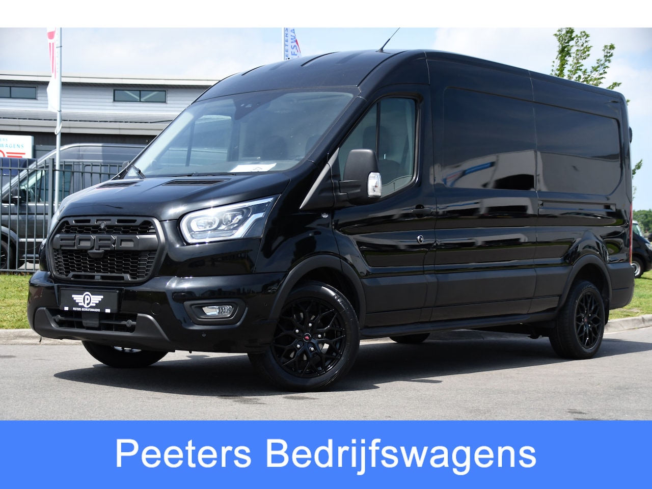 Ford Transit - 350 2.0 TDCI L3H2 Limited Black Edition Camera, Cruise, Carplay, 185pk, Xenon, Automaat, T - AutoWereld.nl