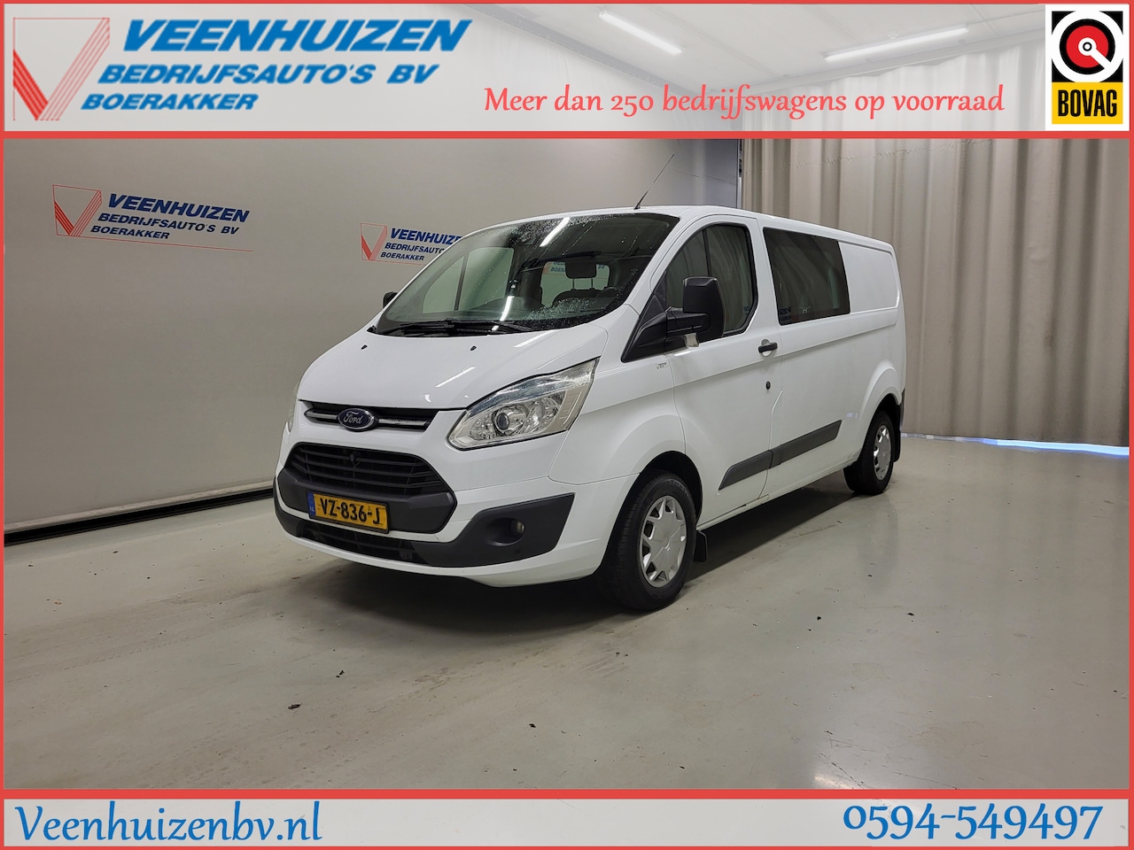 Ford Transit Custom - 2.2TDCI L2/H1 Dubbele Cabine! - AutoWereld.nl