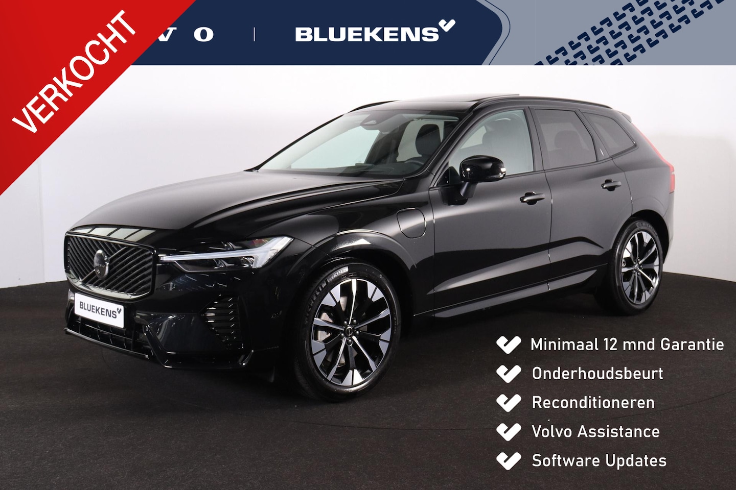 Volvo XC60 - T6 Recharge AWD Ultra Dark - Luchtvering - Panorama/schuifdak - IntelliSafe Assist & Surro - AutoWereld.nl
