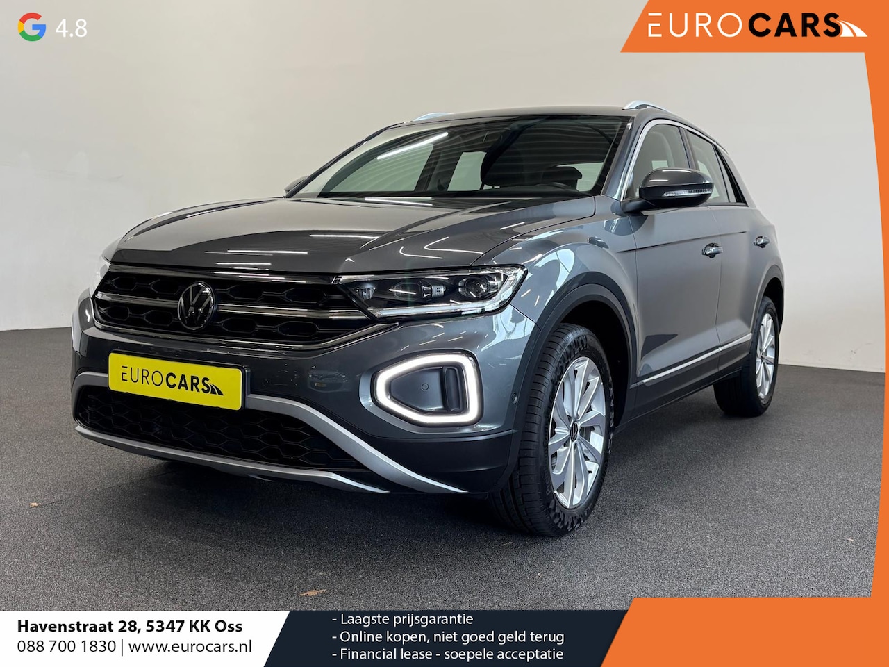 Volkswagen T-Roc - 1.5 TSI 150pk Automaat Style Climate Control  Navigatie Aple Carplay/Android Auto  PDC VA+ - AutoWereld.nl
