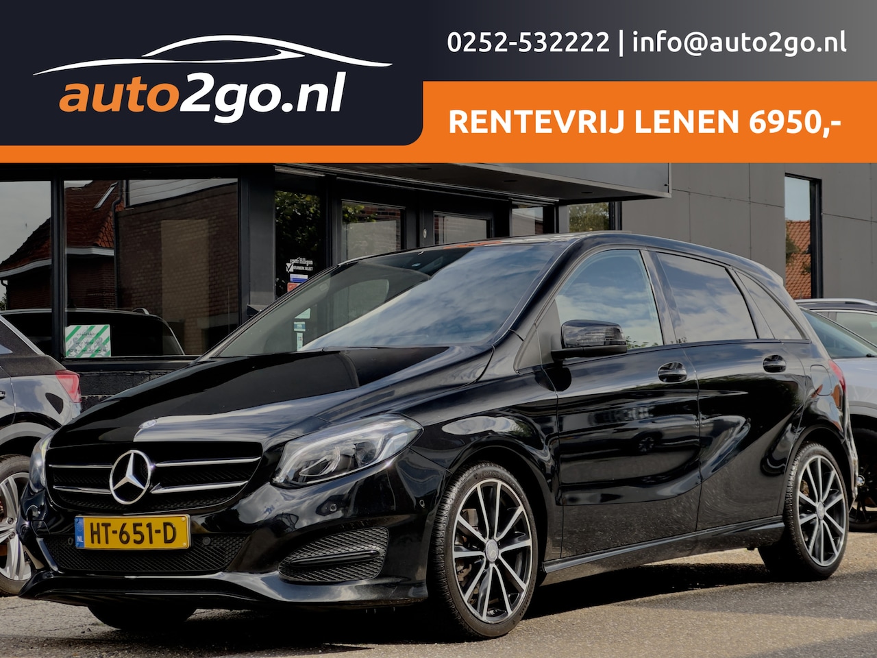Mercedes-Benz B-klasse - 180 AUT7 AMBITION 104D.KM!! PANODAK LEDER NAVI AIRCO LED LMV PDC - AutoWereld.nl