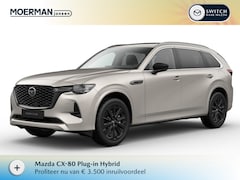 Mazda CX-80 - 2.5 e-SkyActiv PHEV Homura Plus / Platinum Quartz / Zwart Nappa leder