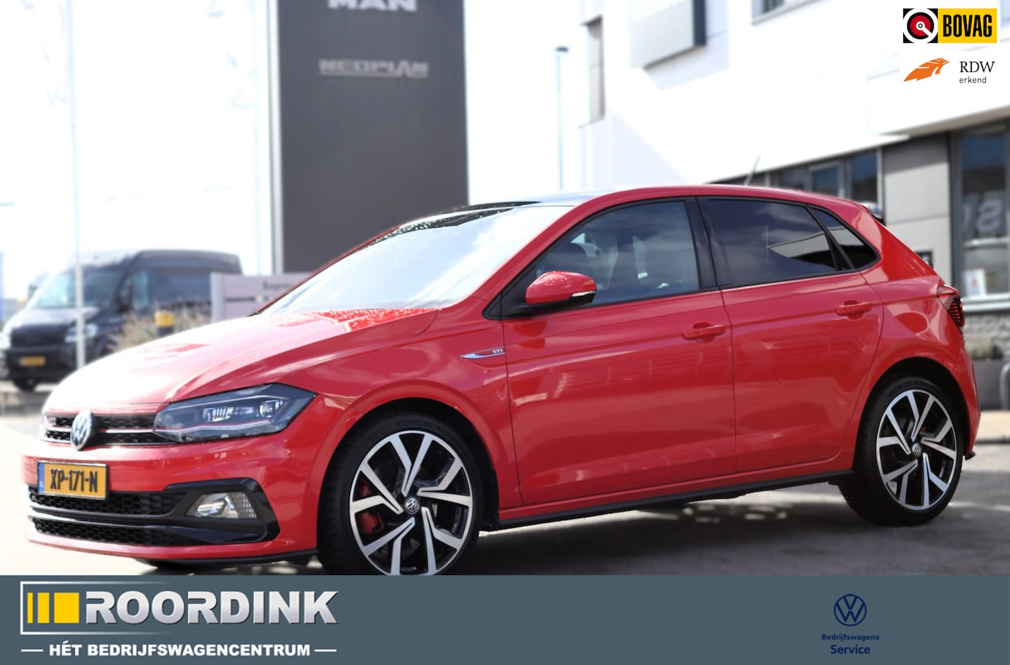Volkswagen Polo - 2.0 TSI GTI - 200 pk | LED koplampen | Navi | Pano | Trekhaak |Rode remklauwen | 18" LMV|A - AutoWereld.nl