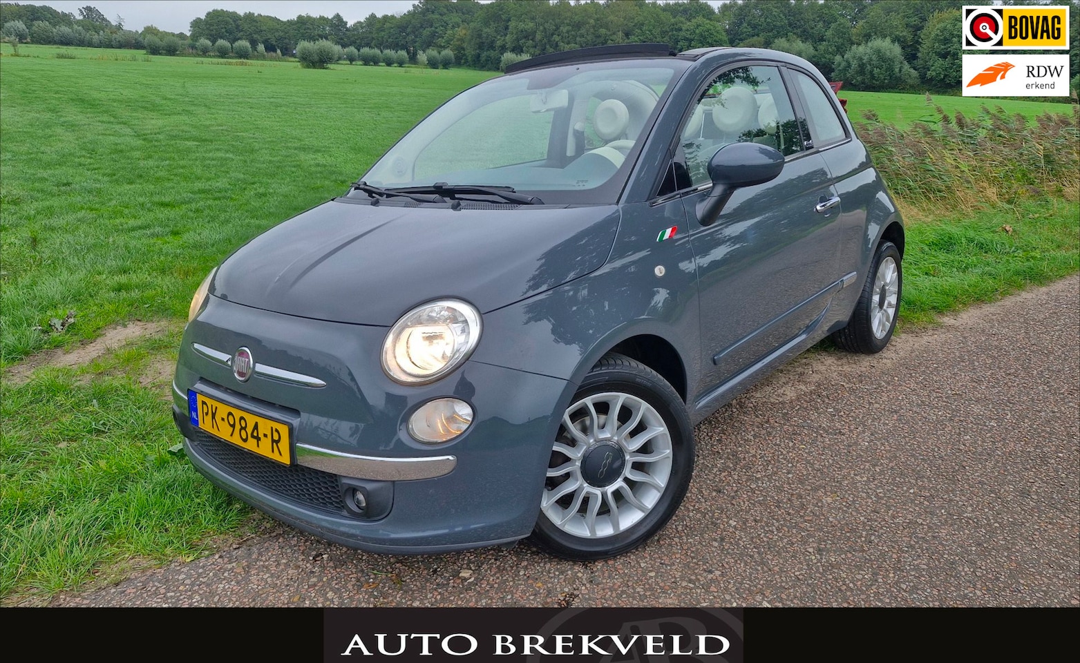 Fiat 500 C - 1.2 Lounge 69PK | Elektrisch pakket | Airco | LMV - AutoWereld.nl