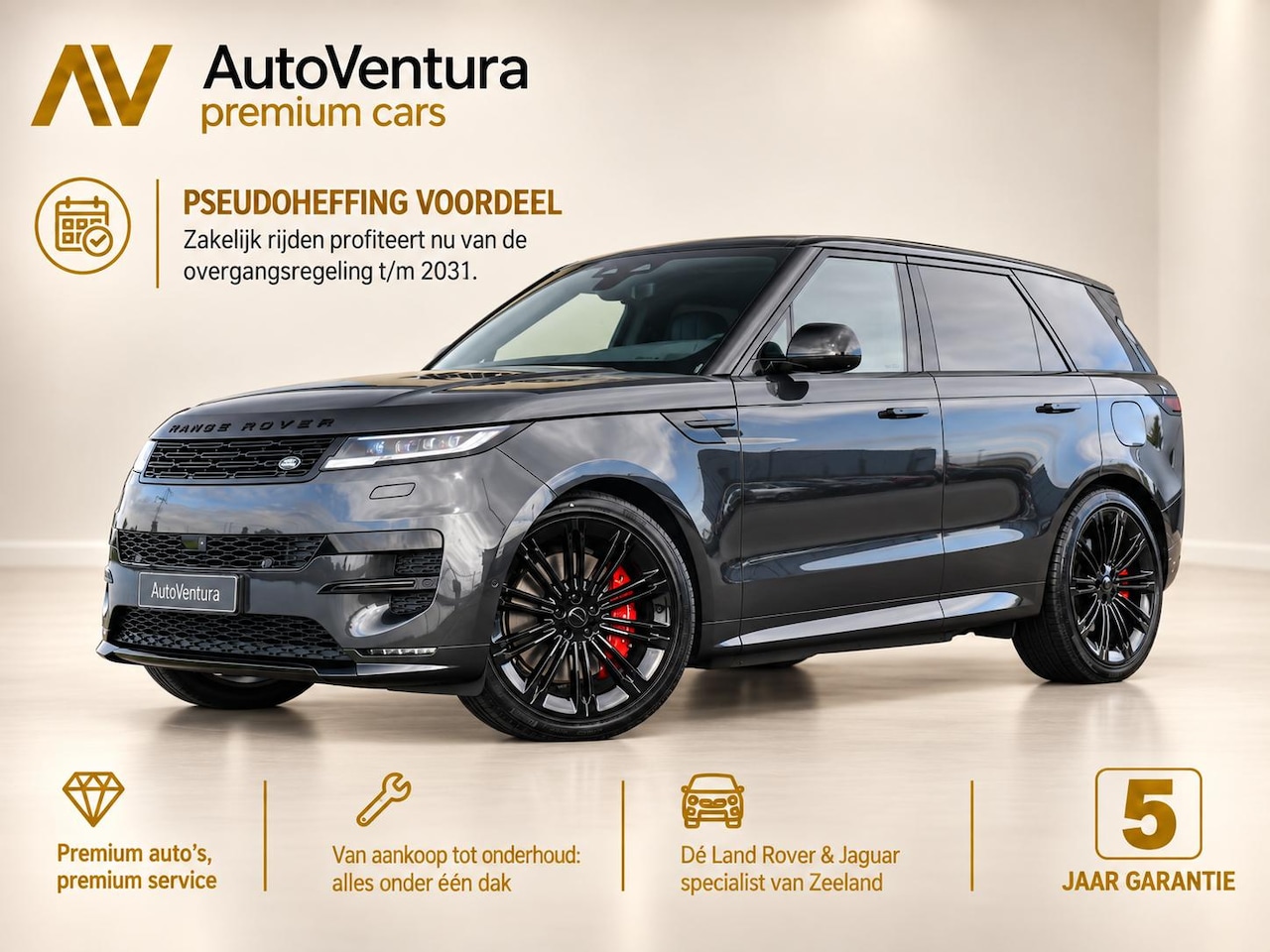 Land Rover Range Rover Sport - 3.0 P550e Autobiography PHEV l Schuif- /kantel Pano l Stoelmassage l Black Pack l 23" Inch - AutoWereld.nl