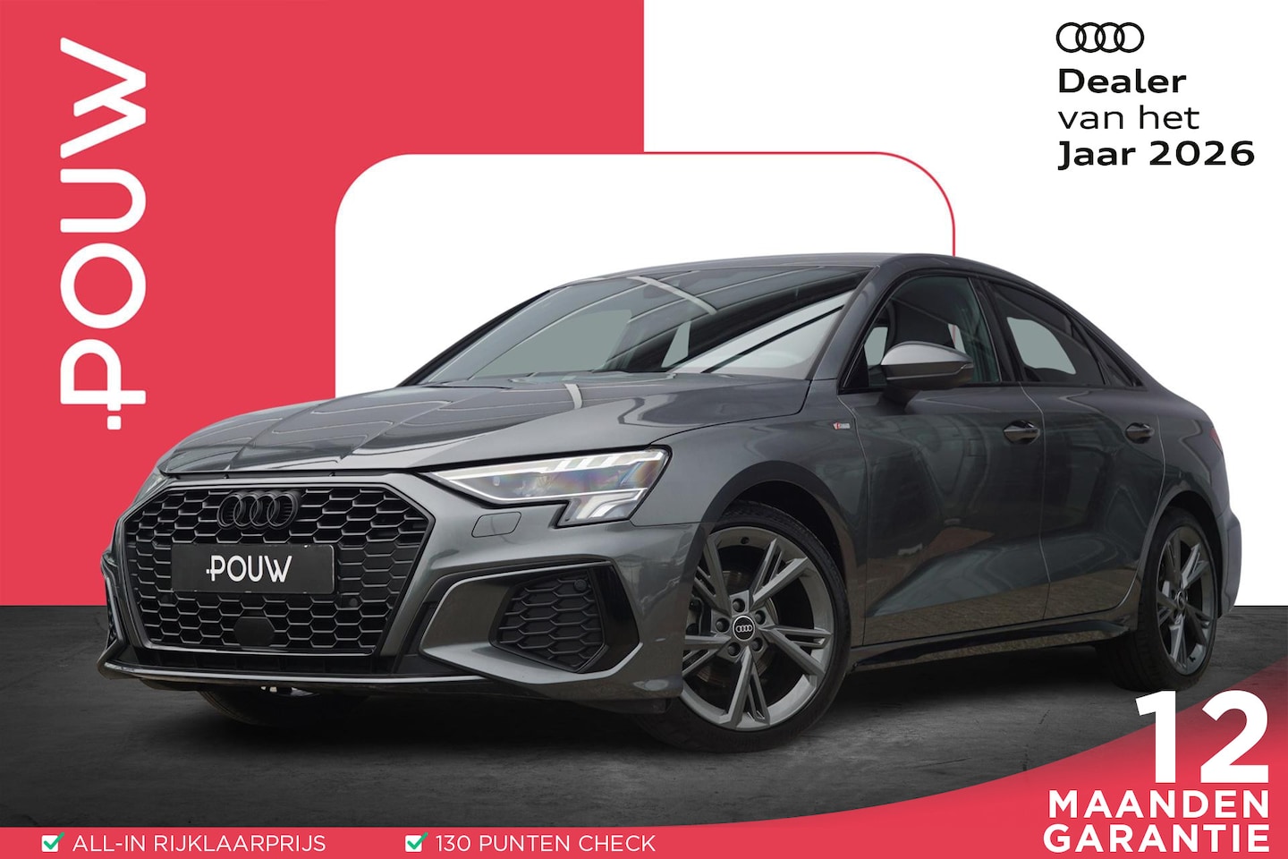 Audi A3 Limousine - 30 TFSI 110pk MHEV S-tronic S Edition | Optiek Zwart | Smartphone Interface | 18 inch | St - AutoWereld.nl