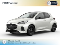 Mazda 2 Hybrid - 1.5 Homura Plus / Northern White Pearl / Sportief zwart kunstleder