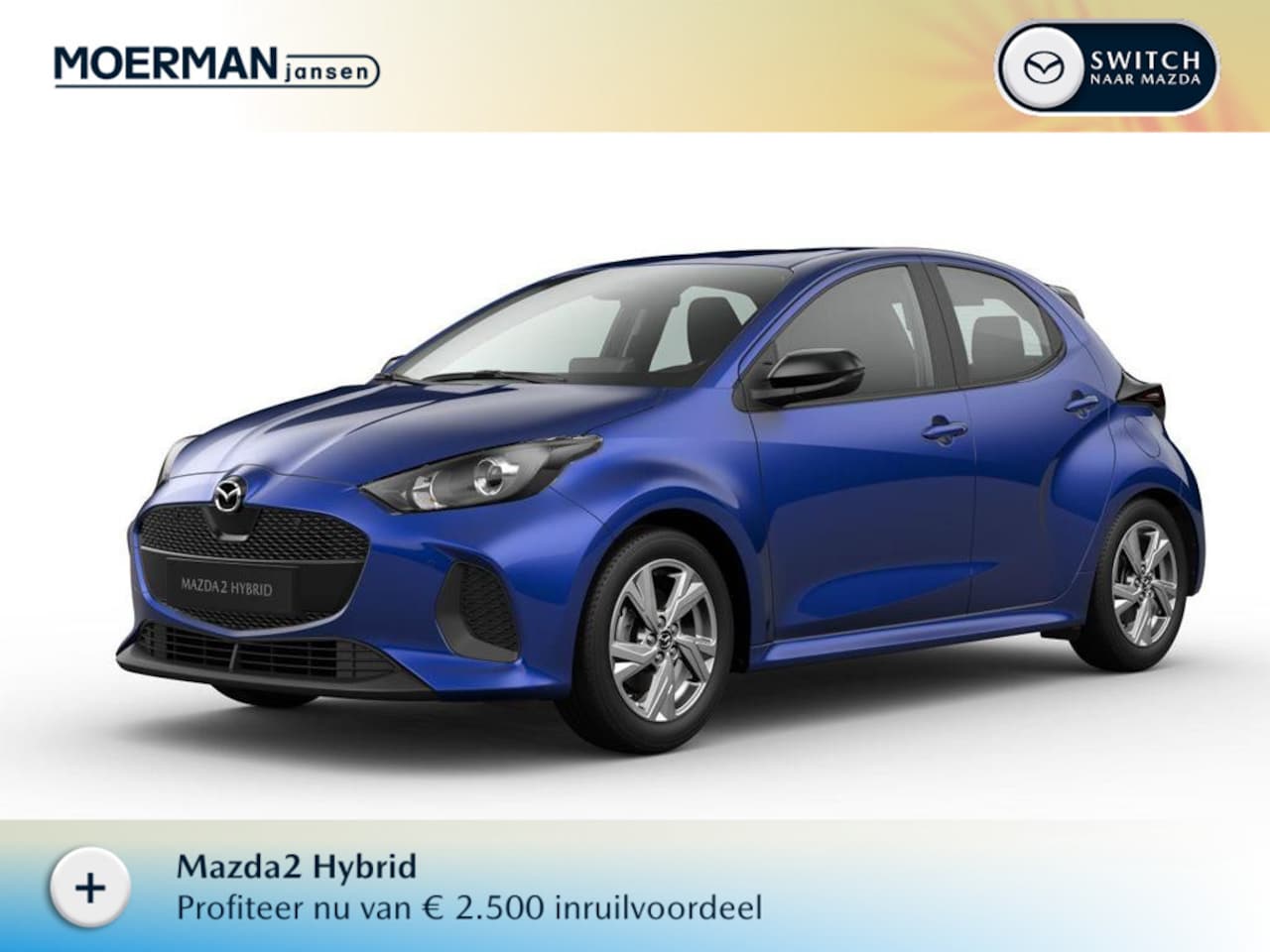 Mazda 2 Hybrid - 1.5 Exclusive-line / Glass Blue - AutoWereld.nl