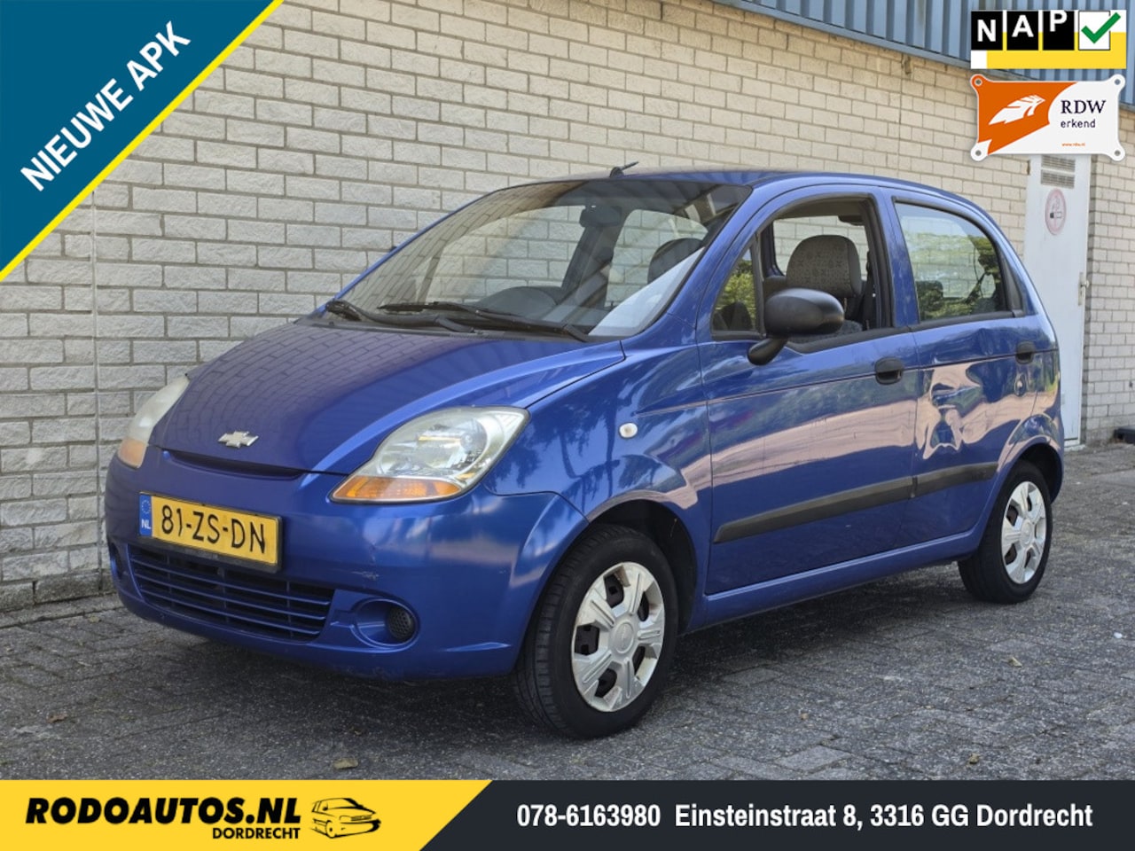 Chevrolet Matiz - 0.8 Spirit 5D Elektr. Pakket Lange APK ✅ - AutoWereld.nl
