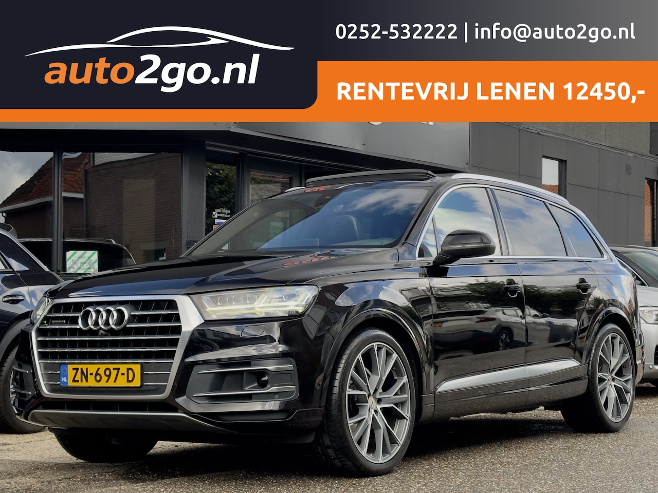 Audi Q7 - 3.0 TDI AUT8 QUATTRO 3X S-LINE PANODAK LEDER NAVI CAMERA APPLE-CARPLAY DIGI-DASH LED LMV P - AutoWereld.nl