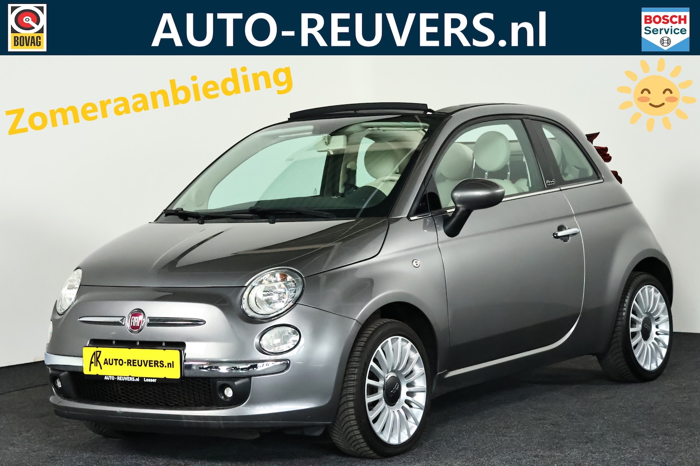 Fiat 500 C - 1.2 Lounge / Opendak / Airco / Bluetooth / Allseason - AutoWereld.nl