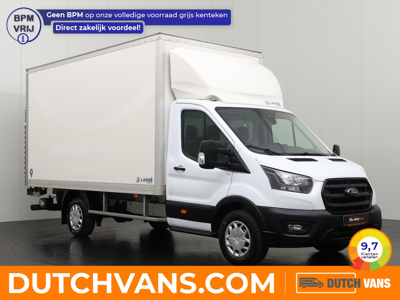 Ford Transit - 2.0TDCi 170PK Bakwagen+Laadklep | Dakspoiler | Airco | Cruise | 3-Zits - AutoWereld.nl