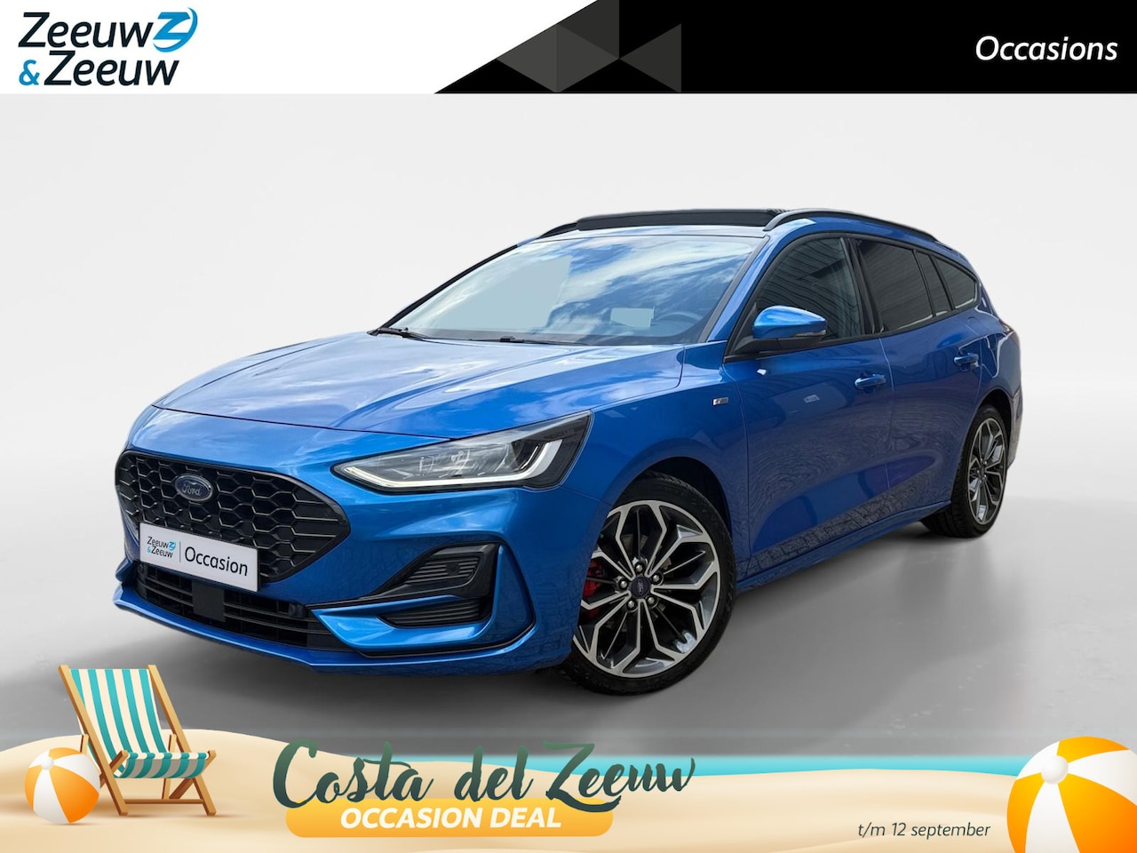 Ford Focus Wagon - 1.0 EcoBoost Hybrid ST Line | NL Auto & Dealeronderhouden | Winter Pack | Panoramadak | Dr - AutoWereld.nl