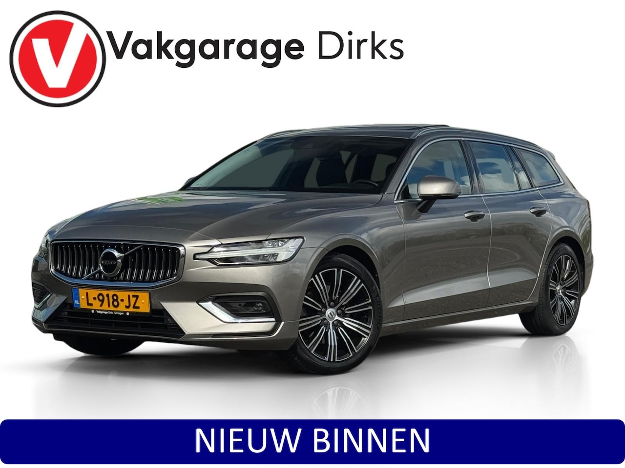 Volvo V60 - 2.0 B3 Inscription ✅ Pano ✅ Trekhaak ✅ Leder - AutoWereld.nl