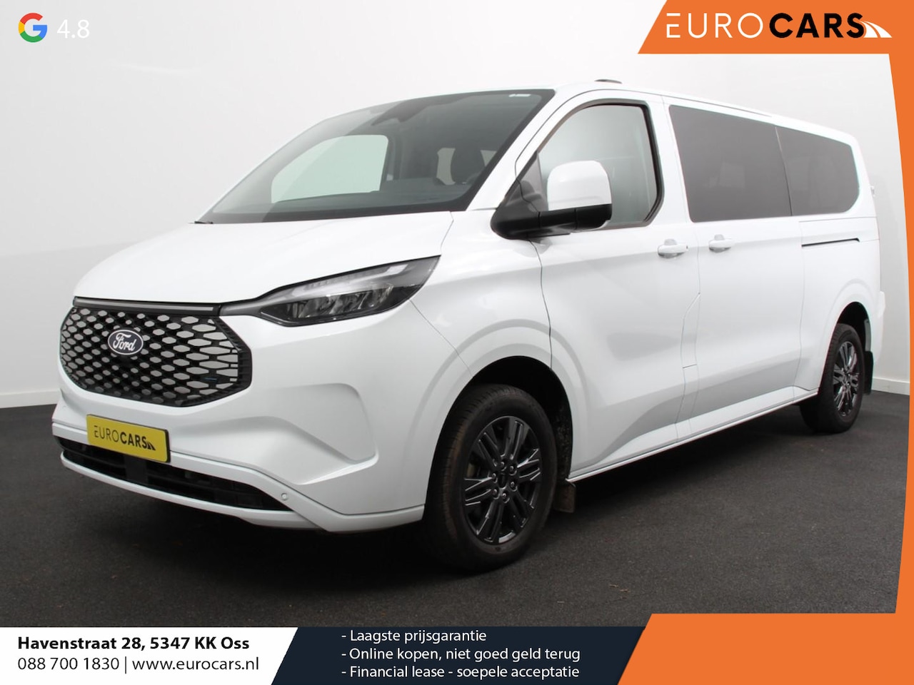 Ford Transit Custom - e-Transit 340 L2H1 Limited 65 kWh 8 persoons Adaptieve cruise control Airco Lichtmetalen V - AutoWereld.nl