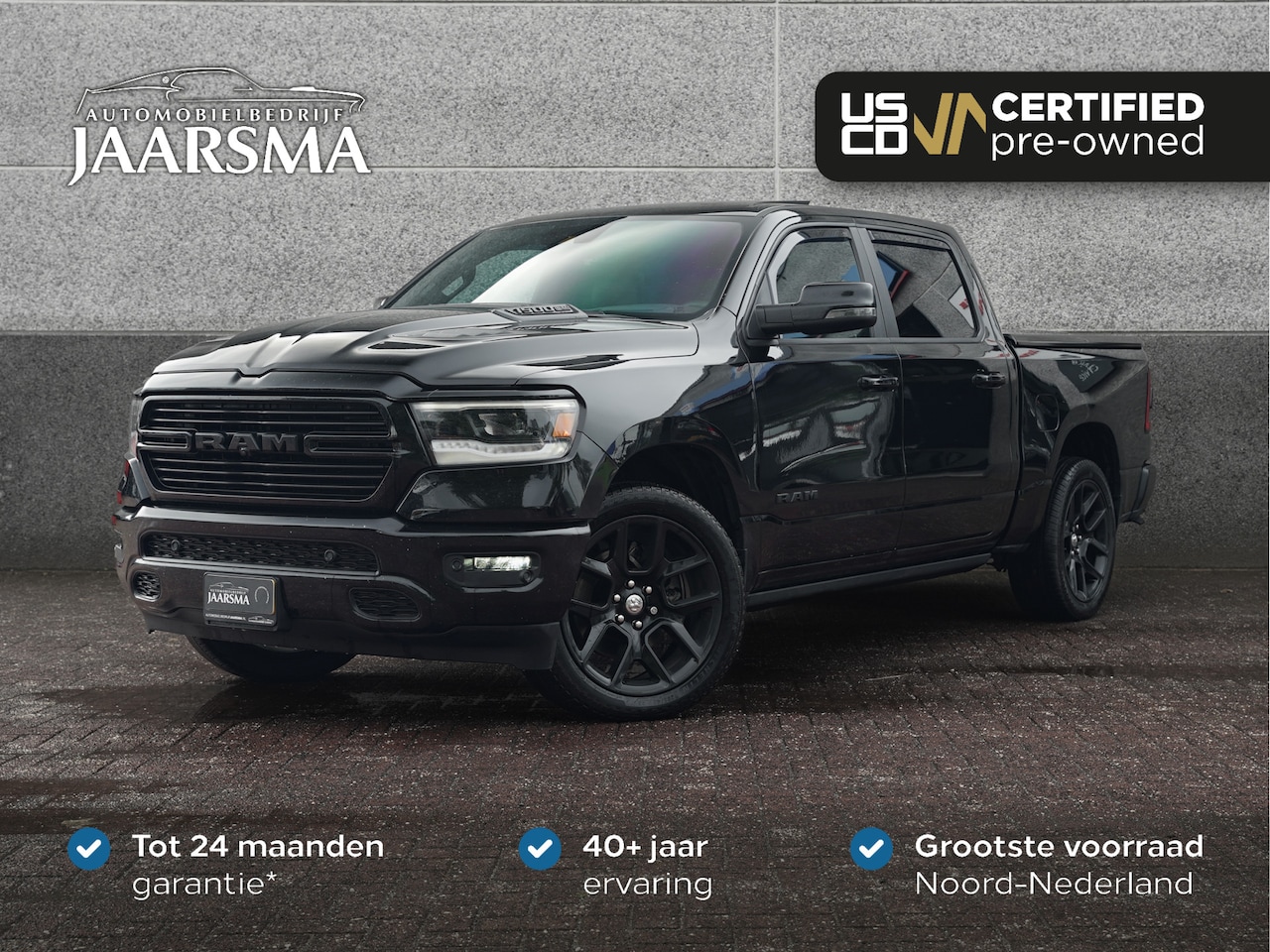 Dodge Ram 1500 - 5.7 V8 4x4 Sport G/T Pack CrewCab |Sport uitlaat |Vaste pook |Panoramadak |Apple Carplay | - AutoWereld.nl