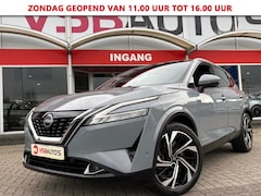 Nissan Qashqai - 1.5 VC-T e-POWER AUT. 190PK TEKNA+ NARDO-GREY LEER PANO-DAK NAVI CAMERA CARPLAY AIRCO LMV