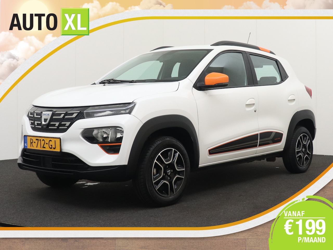 Dacia Spring - Comfort Plus 27 kWh Leder Carplay Navi 14'LMV DAB  # - AutoWereld.nl