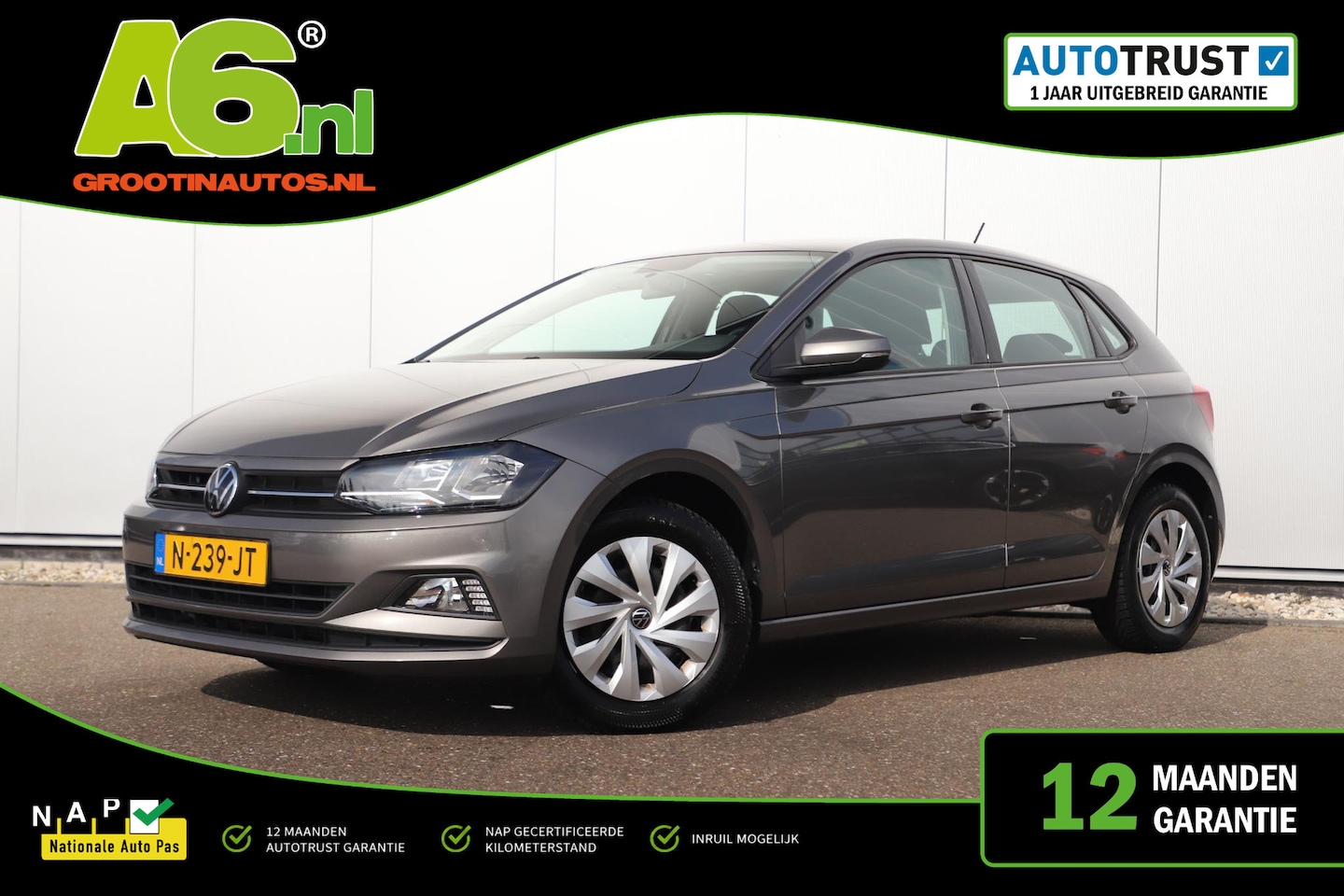 Volkswagen Polo - 1.0 TSI Comfortline 95PK NAP Navigatie Achteruitrijcamera Carplay Android Adaptive Cruise - AutoWereld.nl