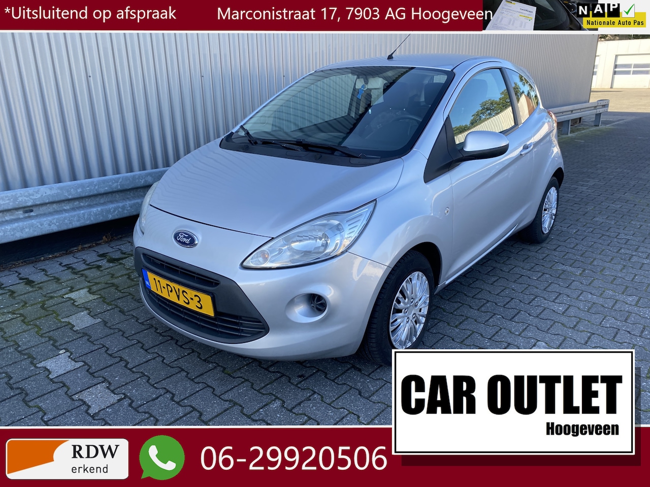 Ford Ka - 1.2 Titanium X start/stop met Airconditioning – Inruil Mogelijk – - AutoWereld.nl
