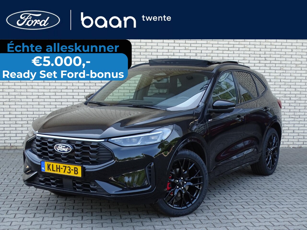 Ford Kuga - 2.5 PHEV ST-Line X | Black Package | Matrix LED | Panorama dak | Trekhaak wegkl. | Agate B - AutoWereld.nl