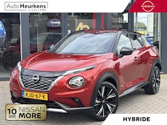Nissan Juke - Hybrid 143 N-Design | AUTOMAAT | TWO-TONE | STOELVERWARMING | CAMERA | LEDER/ALCANTARA BEK