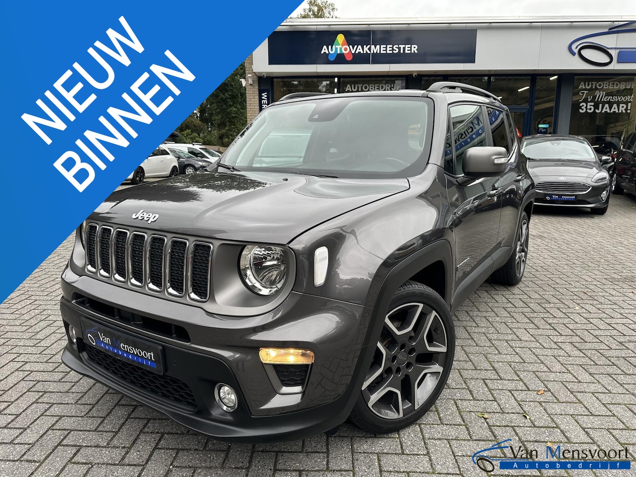Jeep Renegade - 1.3T 150PK Automaat Limited Navi|ACC|DAB|Dodehoek|Camera|Keyless - AutoWereld.nl