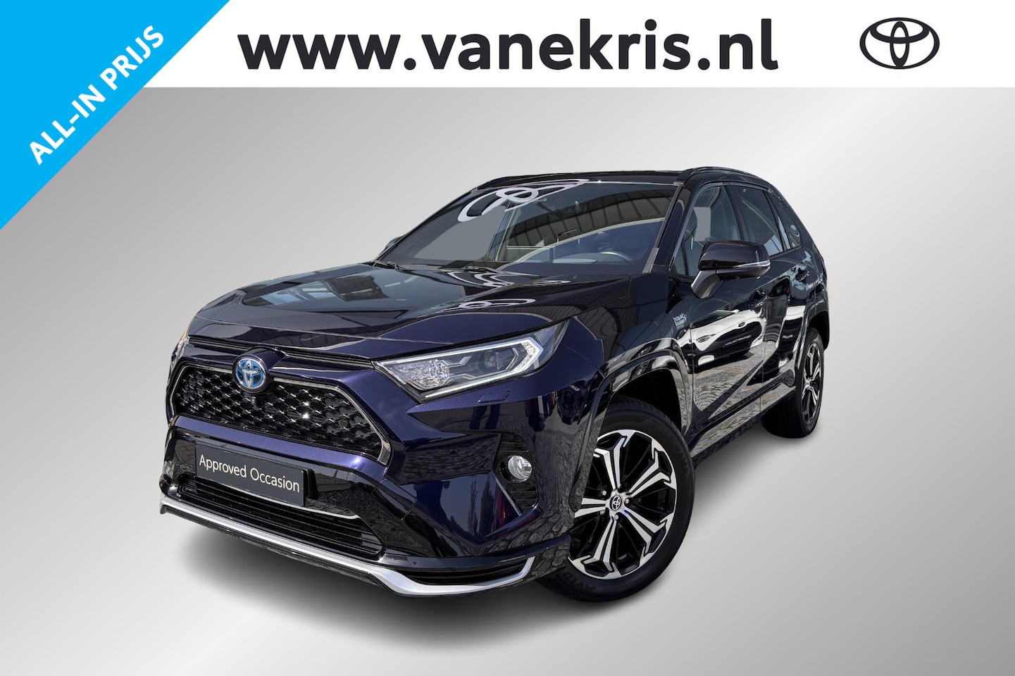 Toyota RAV4 - 2.5 Plug-in Hybrid AWD Bi-Tone, Trekhaak, HUD Stoelverwarming,  360 camera, JBL - AutoWereld.nl