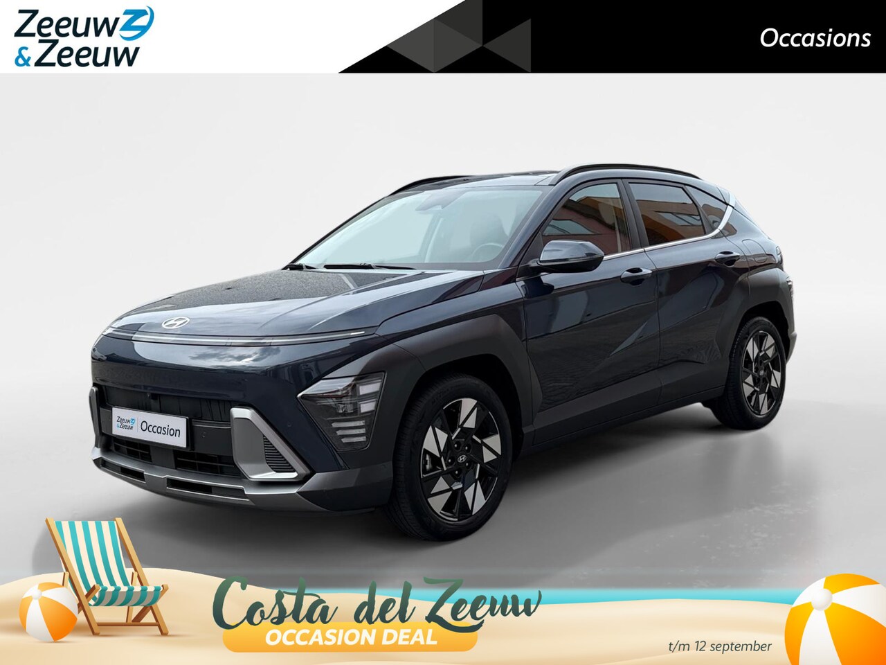 Hyundai Kona - 1.6 GDI HEV Premium Sky | Schuif-kanteldak| Stoelverwarming/koeling| Lederen bekleding| Bo - AutoWereld.nl
