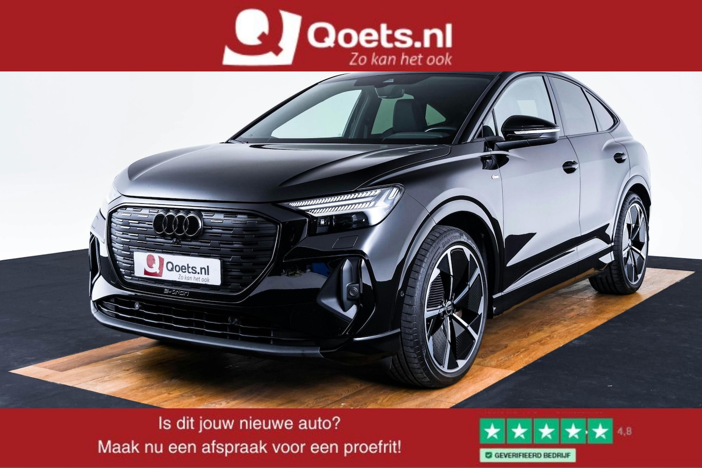 Audi Q4 Sportback e-tron - 40 S edition 77 kWh Trekhaak - Panoramdak - Adaptieve Cruise Control - Comfortpakket - Ass - AutoWereld.nl