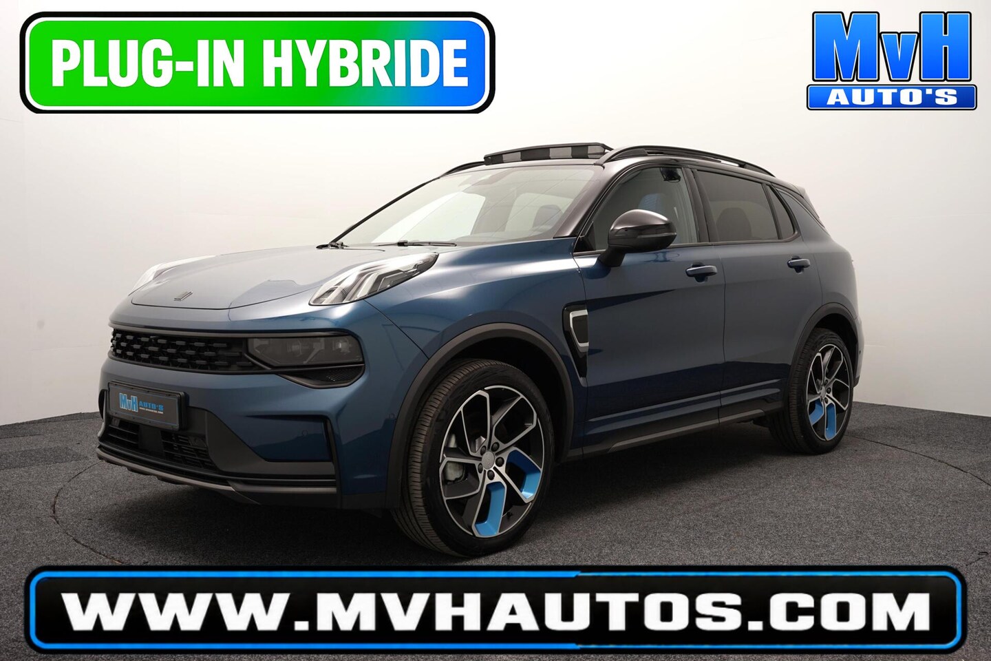 Lynk & Co 01 - 1.5 PHEV|ZWARTE.HEMEL|BLACK EDITION|360º|SOH98% - AutoWereld.nl