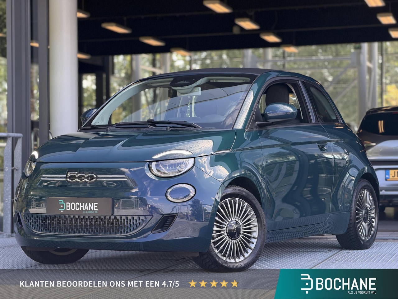 Fiat 500 C - RED 42 kWh 118PK SOH 93,3% | Stoelverwarming | Cruise Control | Navigatie | Carplay | - AutoWereld.nl