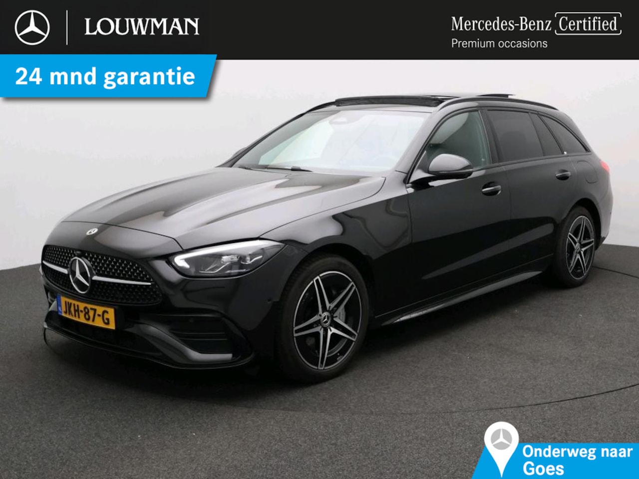 Mercedes-Benz C-klasse Estate - 300 e Business Solution AMG Trekhaak |AMG Line | Night Pakket | Panorama Schuif-Kanteldak - AutoWereld.nl