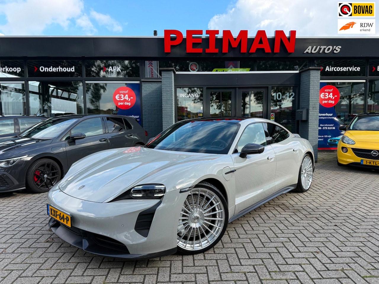 Porsche Taycan - 4S Performance | Sportchrono | Panorama dak | Carbon | Bose | stoelverwarming+verkoeling | - AutoWereld.nl