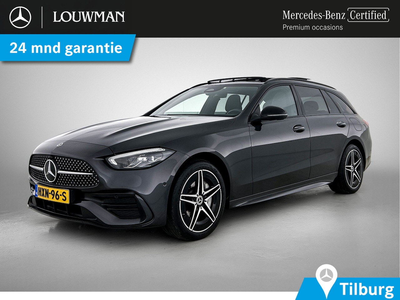 Mercedes-Benz C-klasse Estate - 300 e AMG Line | AMG-LIne In en exterieru | Sfeefverlichting | Stoe verwarming + Koeling | - AutoWereld.nl